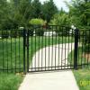 Aluminum w/Arched Walk Gate
