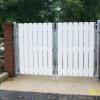 Custom Dumpster Gates mounted on aluminum frame